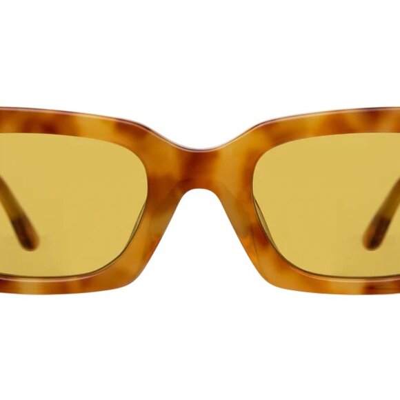 NEW Illesteva Wilson Sunglasses in Amber/Honey Flat See Through